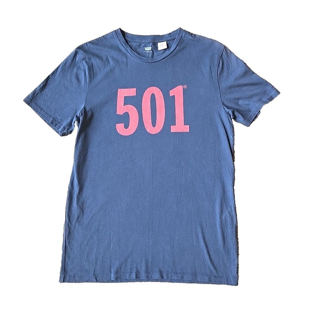 Levi's Women's Small 501 Graphic Logo Crew Neck Cotton T-Shirt